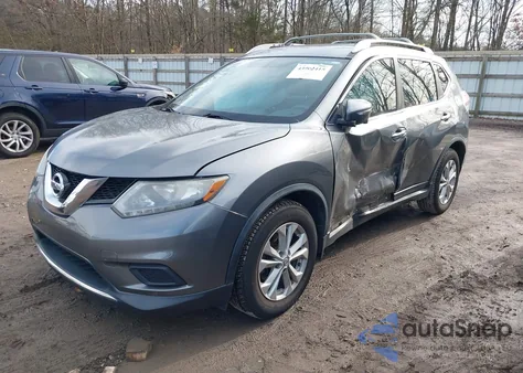 2015 Nissan Rogue Sv from USA, damaged, VIN KNMAT2MT3FP557951